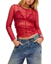 Free People Most Likely Layering Top In Glass Rose