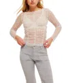 Free People Most Likely Layering Top In Ivory