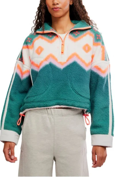 Free People Mountain High Quarter Zip In Multi