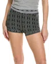Free People Bail Out Crop Thermal Knit Top In Black