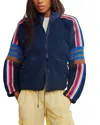 Free People Mountain High Sporty Jacket In Blue