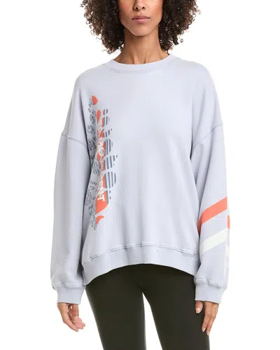 Free People All Star Logo Pullover In Steel Sport In Purple