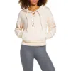 Free People Movement Believe It Lace Up Hoodie In Beige In Beige