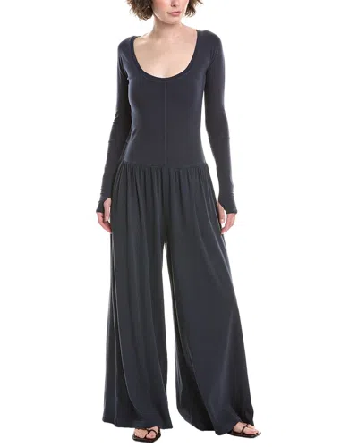Free People Movement Hot Shot Wide Leg Jumpsuit In Blue
