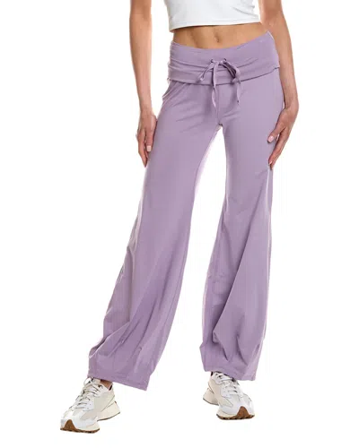 Free People Fp Movement Quick Step Drawstring Flare Pants In Purple