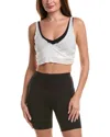 Free People Hot Shot Low Impact Layered Sports Bra In White