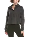 Free People Fp Movement So Fly Cotton Henley Top In Black