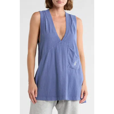 Free People Movement Velocity V-neck Tank Top In Blue