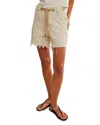 Free People Moxie Belted Drawstring Cutoff Denim Shorts