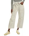 Free People Moxie Low Slung Jetty Pull-on Barrel Jean In Nude
