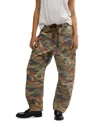 Free People Moxie Print Pants In Green Multi Combo