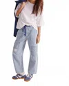 Free People Moxie Railroad Low Slung Jeans In Dark Slate In Blue