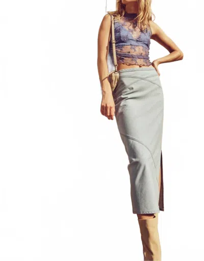 Free People Muse Moment Mid-rise Slip Skirt In Spring Fling In Multi
