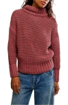 Free People My Only Sunshine Sweater In Burgundy