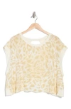 Free People My Time Leopard Print T-shirt In Raving Leopard- Dune