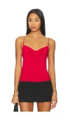 Free People My Way Triangle Cami In Red