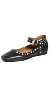 Free People Mystic Mary Jane Flats In Black