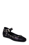 Free People Mystic Mary Jane Flats In Bright Navy Metallic