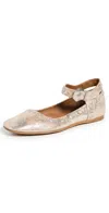 Free People Mystic Mary Jane Flats In Champagne
