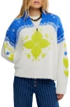 Free People Mythical Half Zip Pullover In Multi