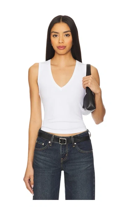 Free People Neria V-neck Tank Top In White