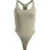Free People Never Better Bodysuit In Sage Stone