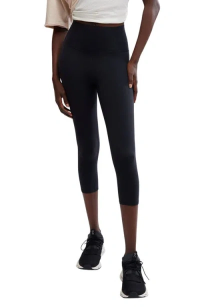 Free People Never Better Capri Leggings In Black