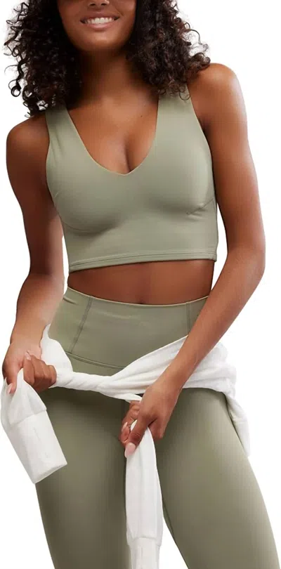 Free People Never Better Crop Top In Sage Stone