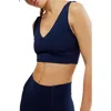 Free People Never Better Crop V-neck Tank In Midnight Navy