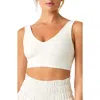 Shop Free People Never Better Crop V-neck Tank In White