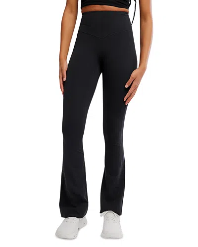 Free People Never Better Flare Leggings In Black