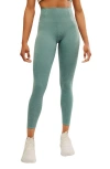 Free People Never Better Heathered Leggings In Midnight Jade Heather