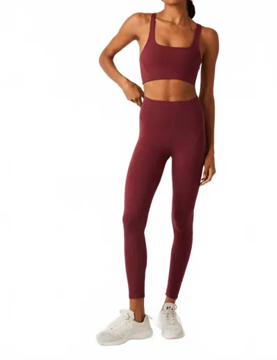 Free People Never Better Legging In Oxblood In Red