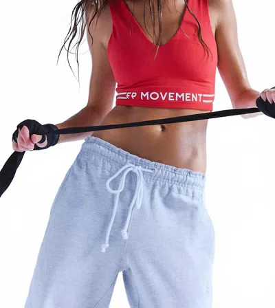Free People Never Better Logo Crop Camisole In Victory Red