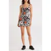 Free People Never Better Print Minidress In Black