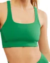 Free People Fp Movement Never Better Racerback Bra In Heritage Green