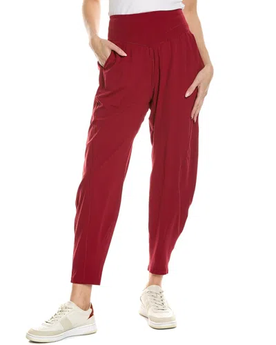 Free People Never Better Structured Sweatpant In Red