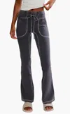 Free People New Flow Flare Leggings In Black
