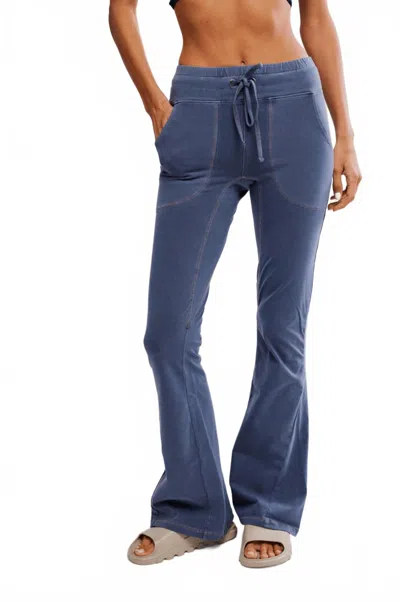 Free People New Flow Flares Leggings In Vintage Indigo In Blue