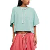 Free People Next Level Batwing Oversize T-shirt In Blue