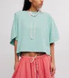 Free People Next Level Batwing Oversize T-shirt In Blue