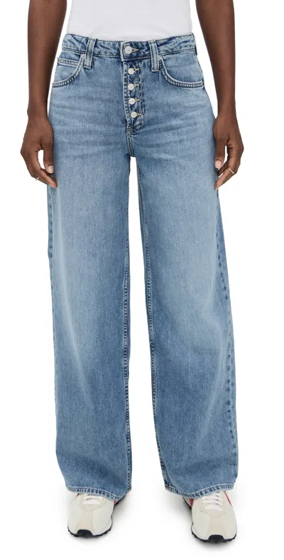 Free People Nia Bf Jeans Friday In Blue