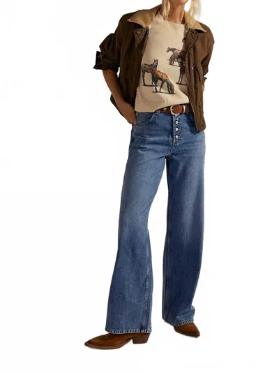 Free People Nia Boyfriend Jeans In Friday In Multi