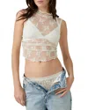Free People X Intimately Fp Solid Nice Try Muscle Top In Evening Cream
