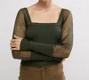 Free People Night After Night Long Sleeve Top In Emerald