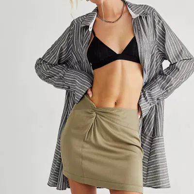 FREE PEOPLE NIGHT DREAMER TWIST MINI SKIRT