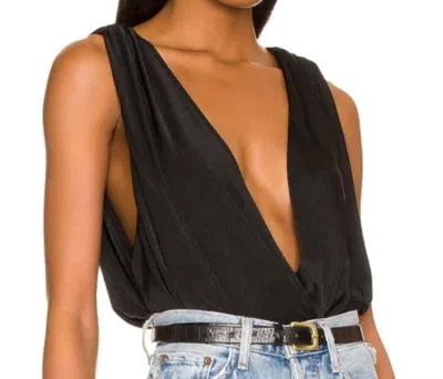 Free People Night Owl Bodysuit In Black