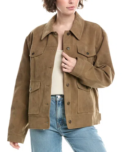 Free People Night Ranch Jacket In Brown