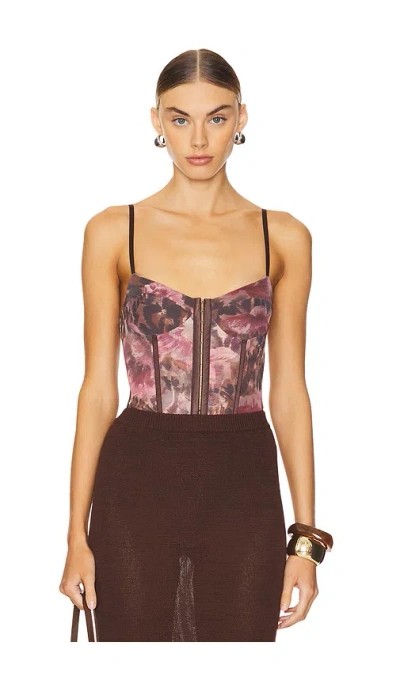 FREE PEOPLE X INTIMATELY FP PRINTED NIGHT RHYTHM BODYSUIT