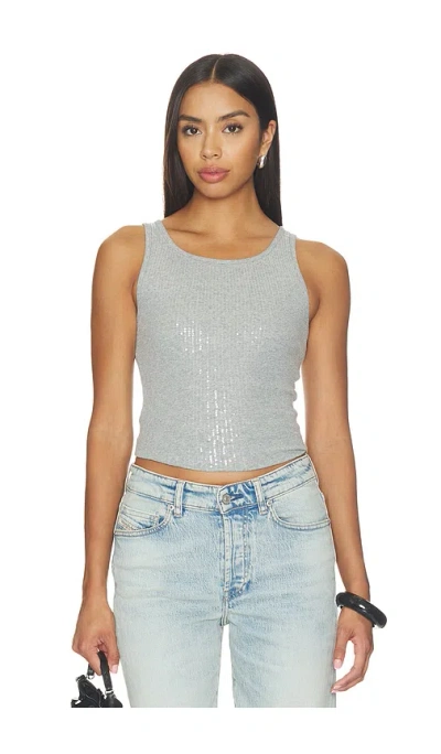 Free People Night Shine Tank Top In Black